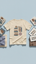 Statement graphic t-shirt with bold literary motif